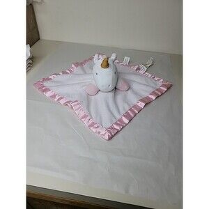 Cloud Island White Pink Glitter Unicorn Baby Security Blanket Lovey